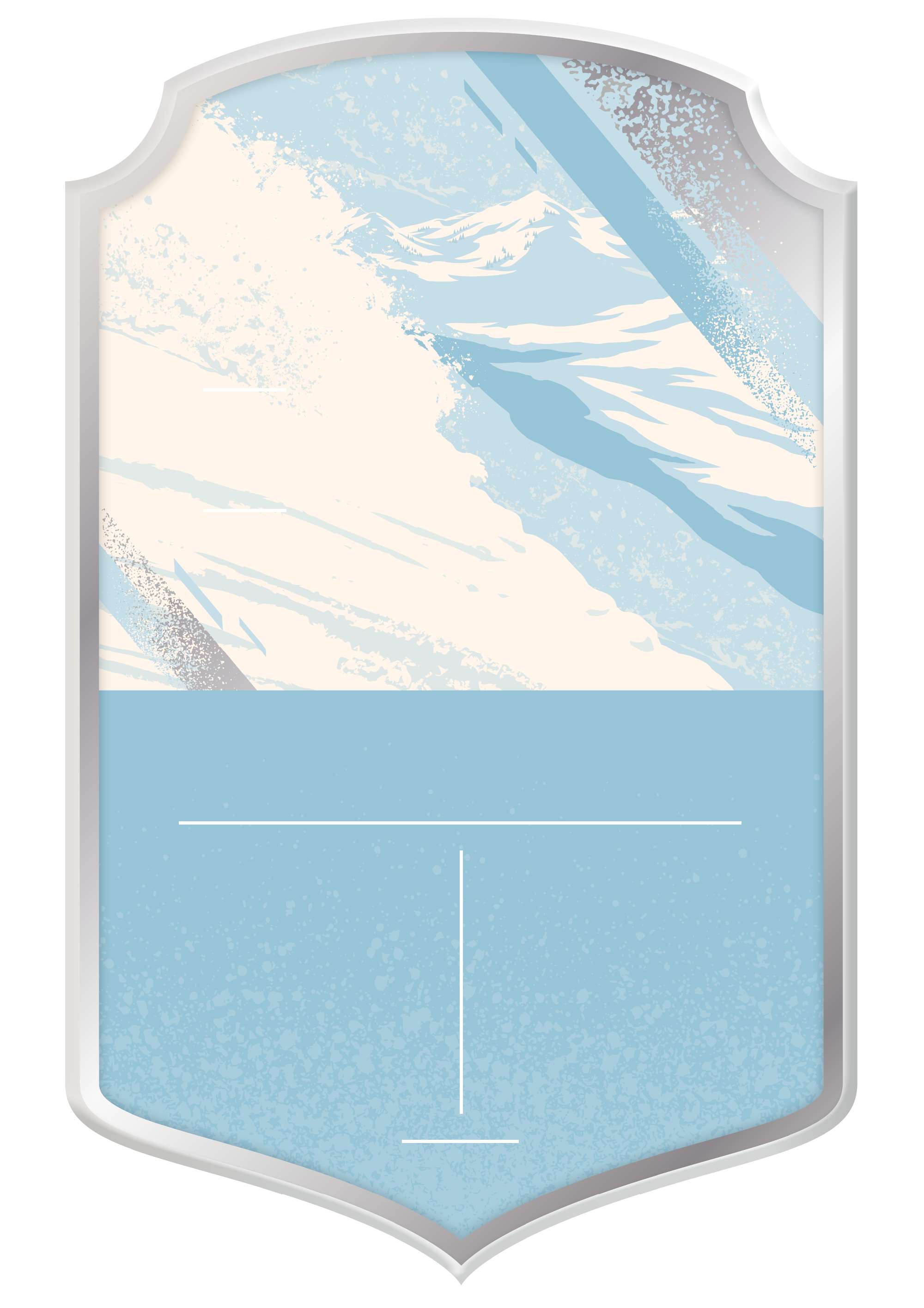 Skiing card design