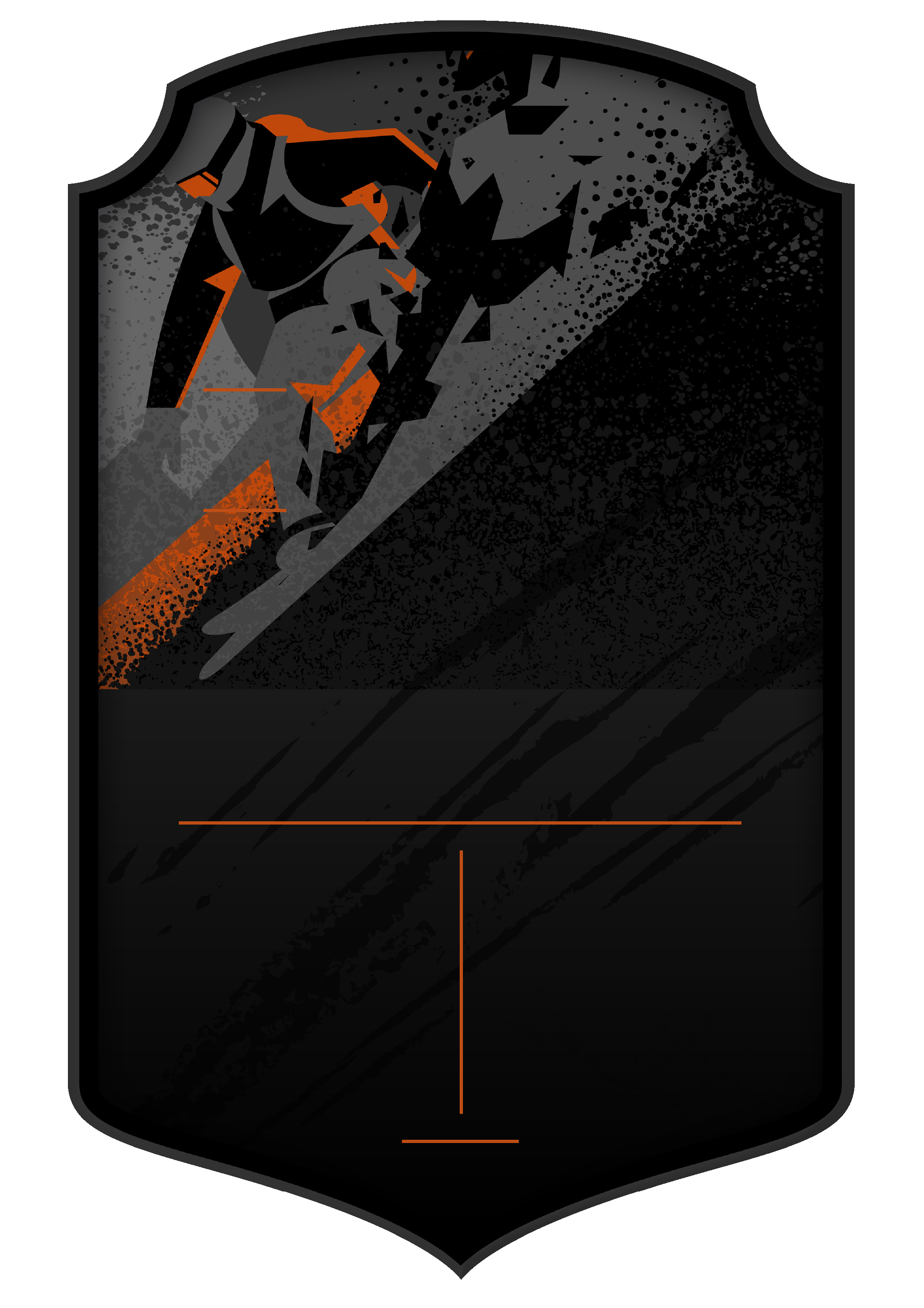 Snowboarding Dark card design